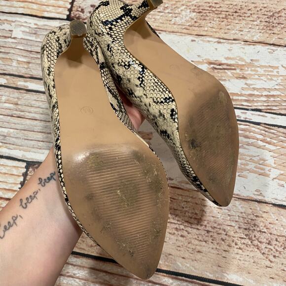 River Berry snake print pumps size 6.5 - Picture 7 of 9